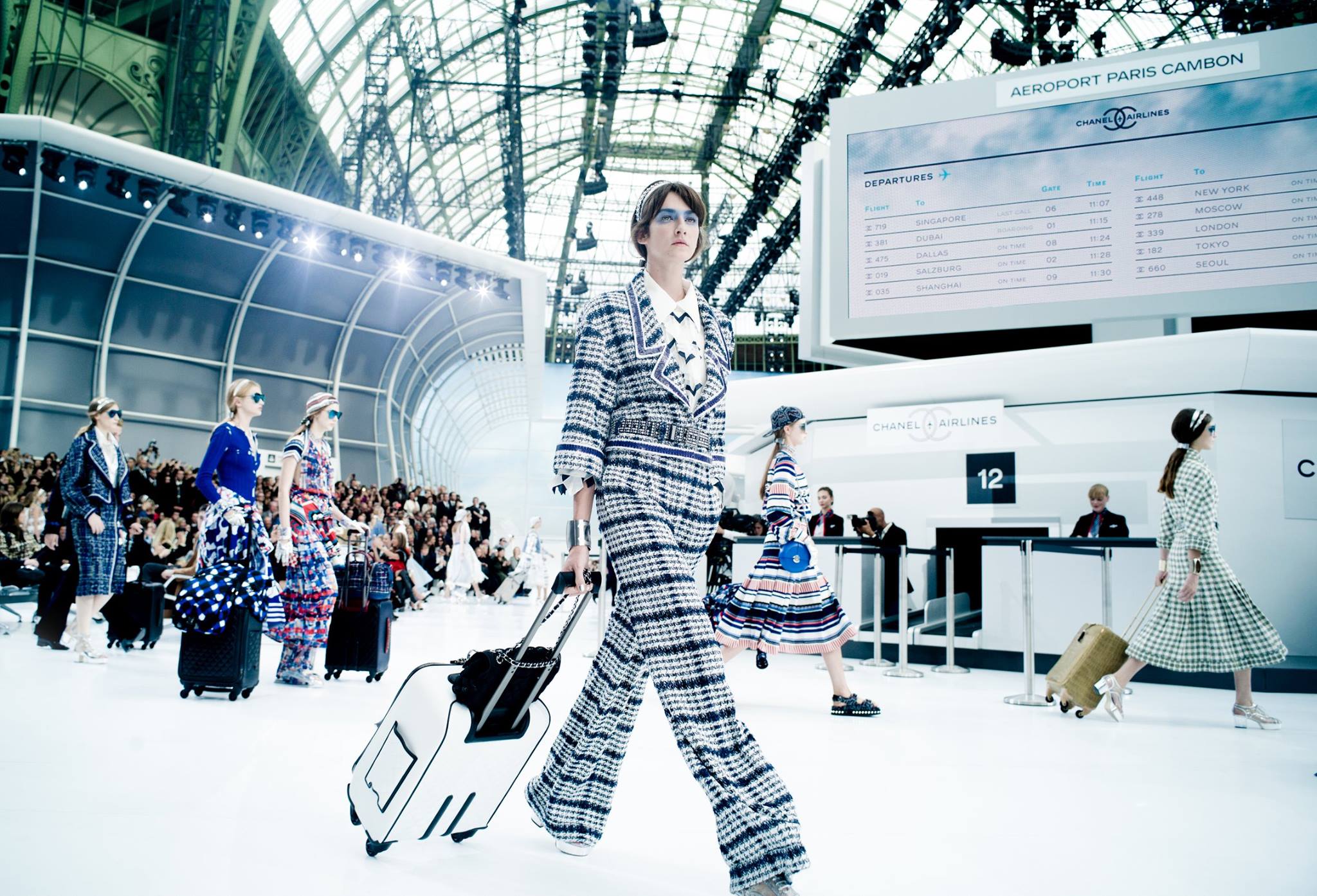 4 Ways We Can All Relate to the Chanel Spring 2016 Airlines Show -  WanderLuxe